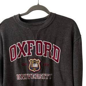 Vintage Oxford University Sweatshirt Adult Medium Gray Applique